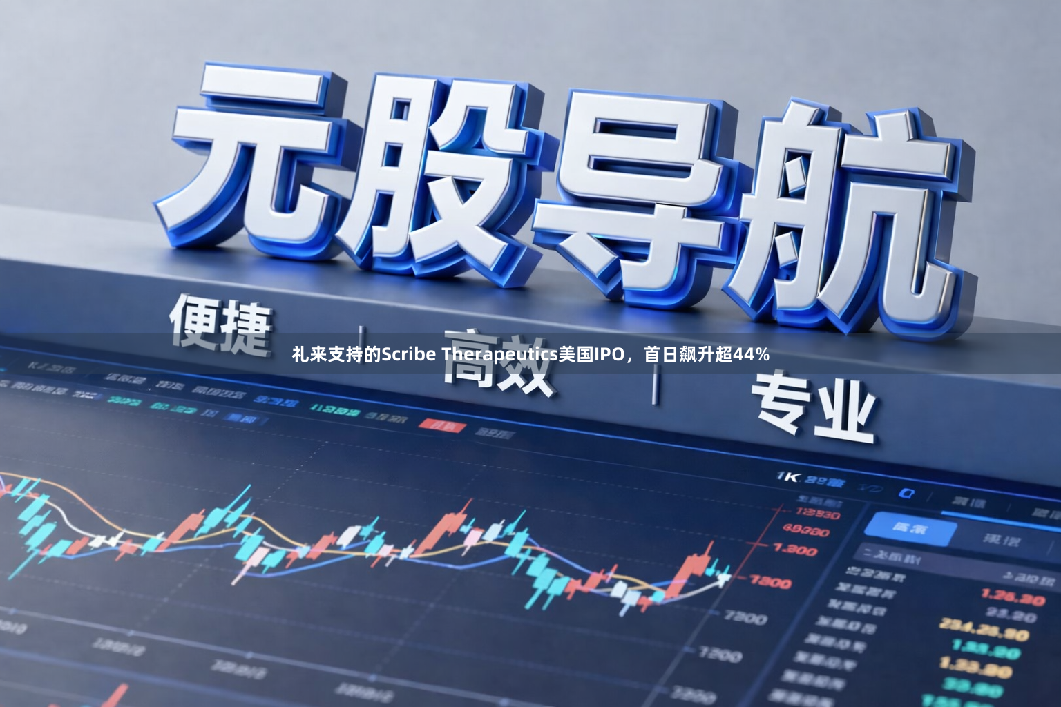 礼来支持的Scribe Therapeutics美国IPO，首日飙升超44%